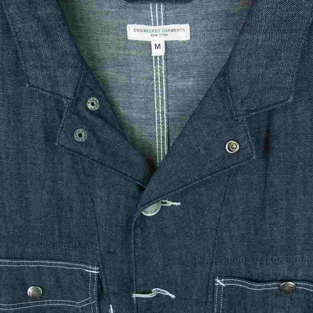 Engineered Garments エンジニアードガーメンツ デニム カバーオール ジャケット グレイッシュインディゴ系 M【極上美品】【中古】