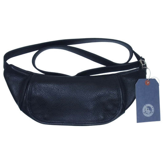キャプテンサンシャイン PORTER ポーター KS9FGD08 Leather Funny Bag レザー ファニー ボディバッグ  ブラック系【極上美品】【中古】