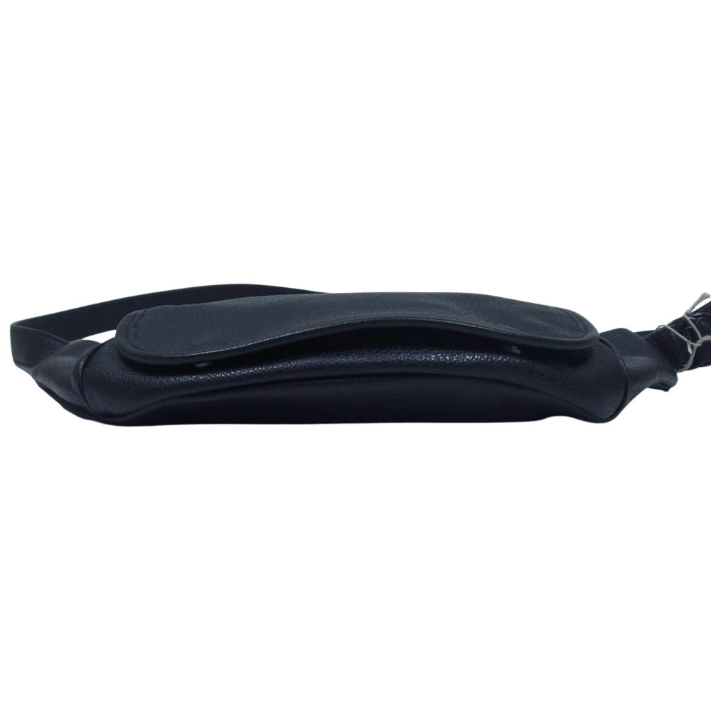 キャプテンサンシャイン PORTER ポーター KS9FGD08 Leather Funny Bag レザー ファニー ボディバッグ  ブラック系【極上美品】【中古】