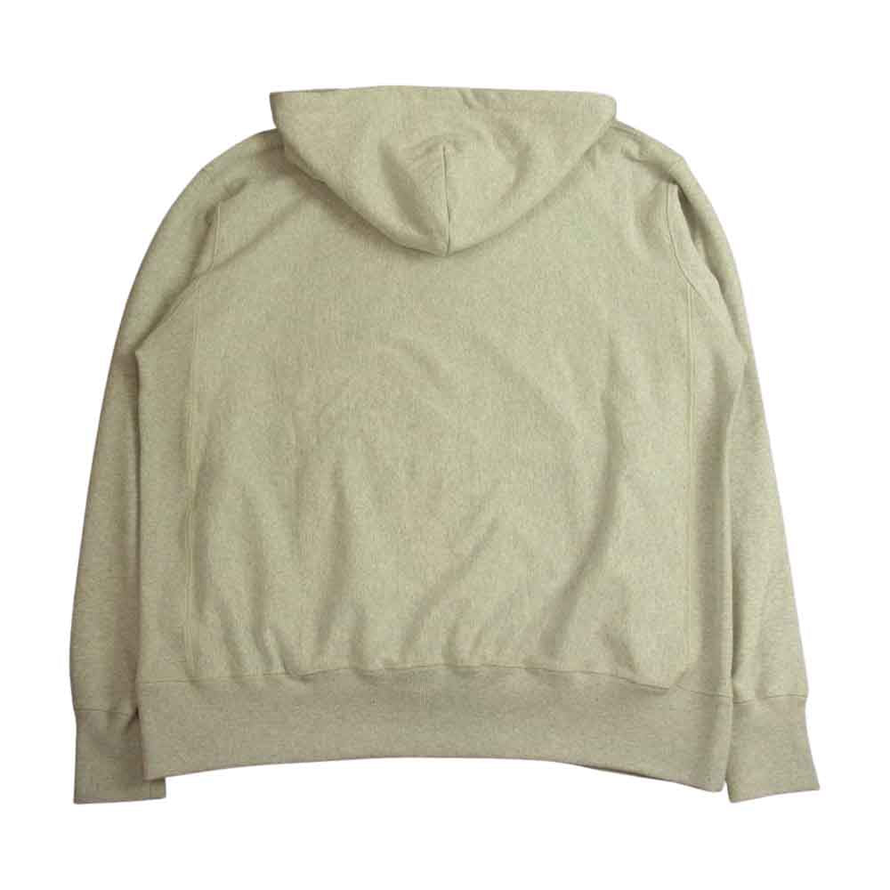 READY MADE レディメイド RM-J01-0000-021 HOODIE 胸ロゴ刺繍 プルオーバー パーカー グレー グレー系 L【新古品】【未使用】【中古】