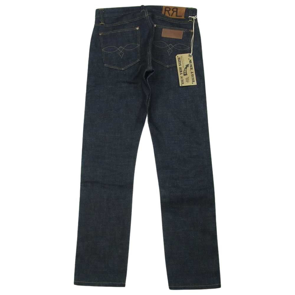 RRL ダブルアールエル 国内正規品 USA製 782753440001 LIMITED PRODUCTION RUN 300本限定 RIGID HIGH SLIM DENIM ハイスリム リジッド デニム パンツ インディゴブルー系 30【極上美品】【中古】