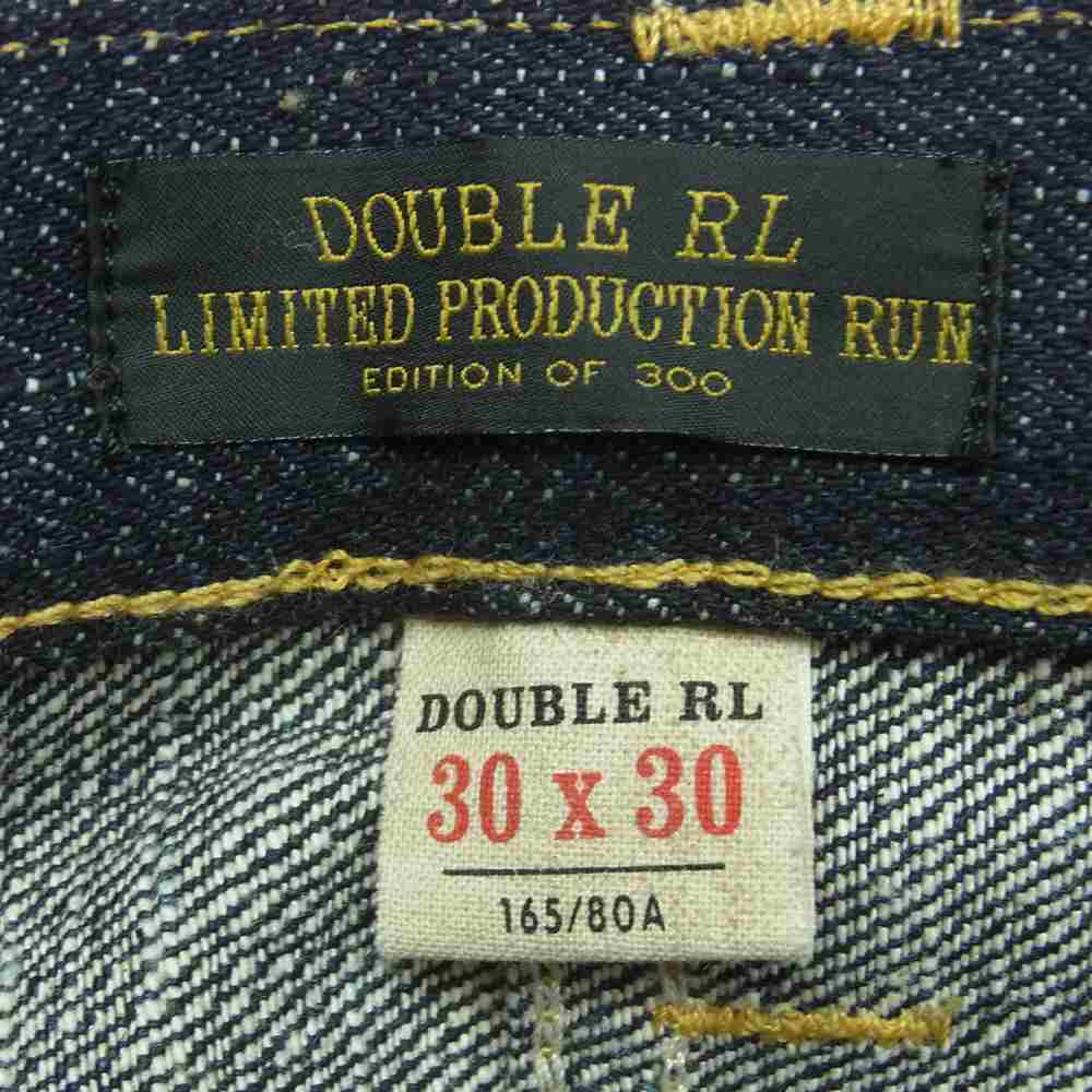 RRL ダブルアールエル 国内正規品 USA製 782753440001 LIMITED PRODUCTION RUN 300本限定 RIGID HIGH SLIM DENIM ハイスリム リジッド デニム パンツ インディゴブルー系 30【極上美品】【中古】