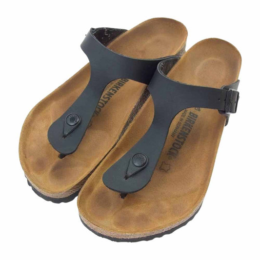 BIRKENSTOCK ビルケンシュトック 0043691 Gizeh BS ギゼ サンダル ブラウン系 ブラック系 40【中古】