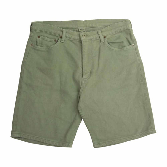 Ron Herman ロンハーマン 製品染め ストレッチ スウェットデニム ショーツ カーキ系 M【中古】