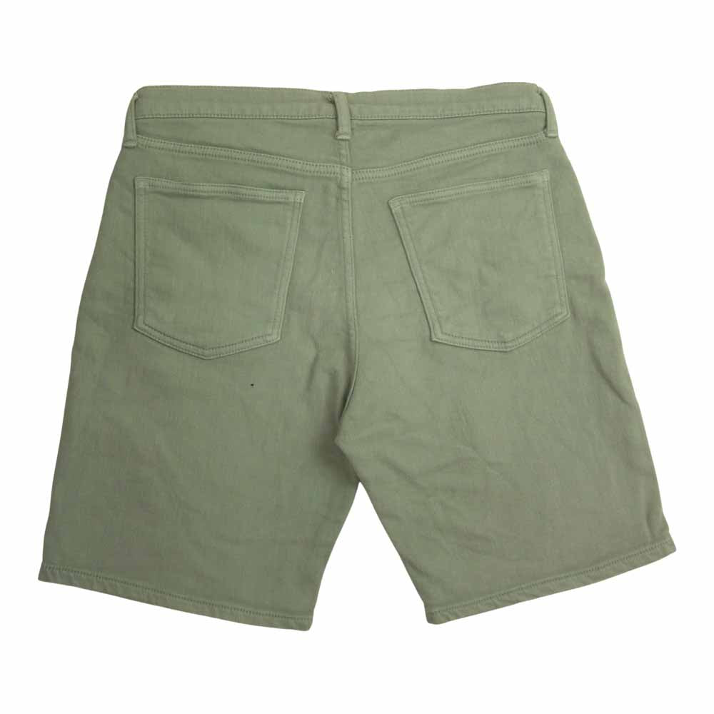 Ron Herman ロンハーマン 製品染め ストレッチ スウェットデニム ショーツ カーキ系 M【中古】