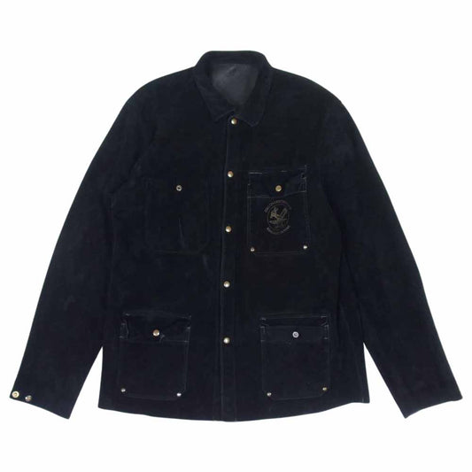 LYNCH SILVERSMITH リンチシルバースミス Welder Jacket ウェルダー スエード レザー ジャケット ブラック系【中古】