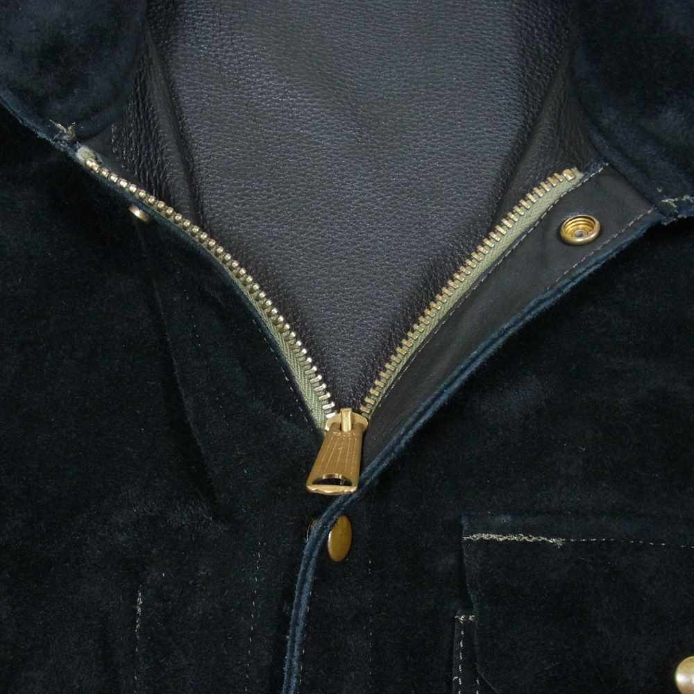 LYNCH SILVERSMITH リンチシルバースミス Welder Jacket ウェルダー スエード レザー ジャケット ブラック系【中古】