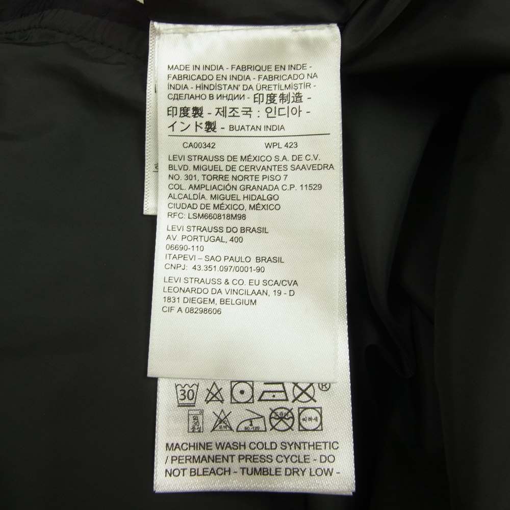 Levi's リーバイス 85425-0001 ロゴ ジップ ジャケット ブラック系 S【中古】