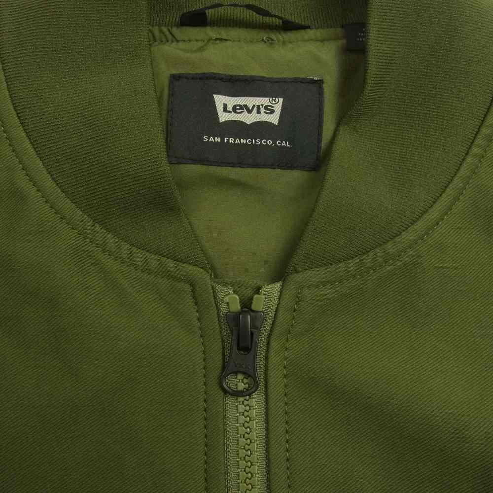 Levi's リーバイス リブ ブルゾン カーキ カーキ系 S【中古】