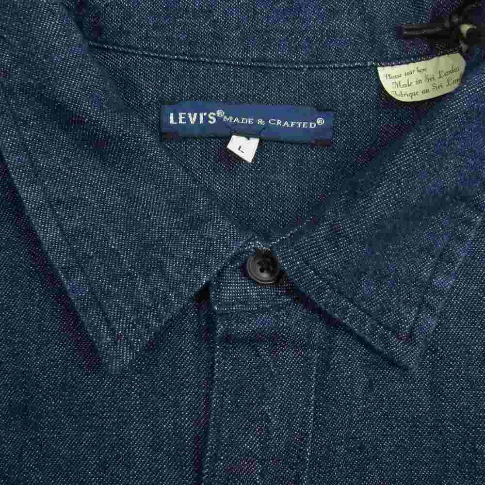 Levi's リーバイス 212560001 made&crafted メイドアンドクラフテッド NEW STANDARD SHIRT RAINIER 長袖 デニム シャツ インディゴブルー系 L【極上美品】【中古】