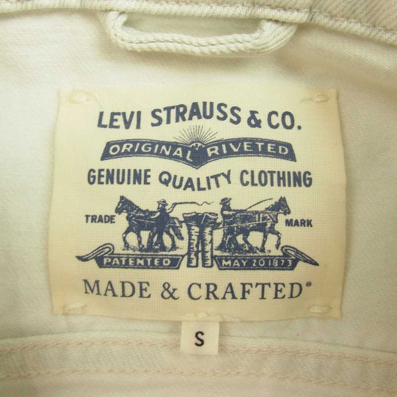 Levi's リーバイス 67484009 made&crafted メイドアンドクラフテッド OVERSIZED TYPE III トラッカー ジャケット  ホワイト系 S【中古】