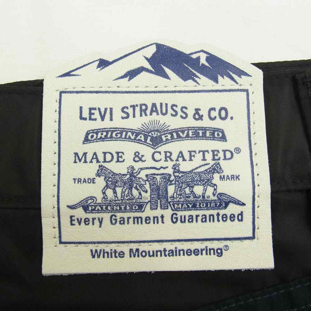 WHITE MOUNTAINEERING ホワイトマウンテニアリング 26412-0001 LEVI'S made&crafted リーバイス メイドアンドクラフテッド 切替 カーゴ パンツ ネイビー系 W28【極上美品】【中古】