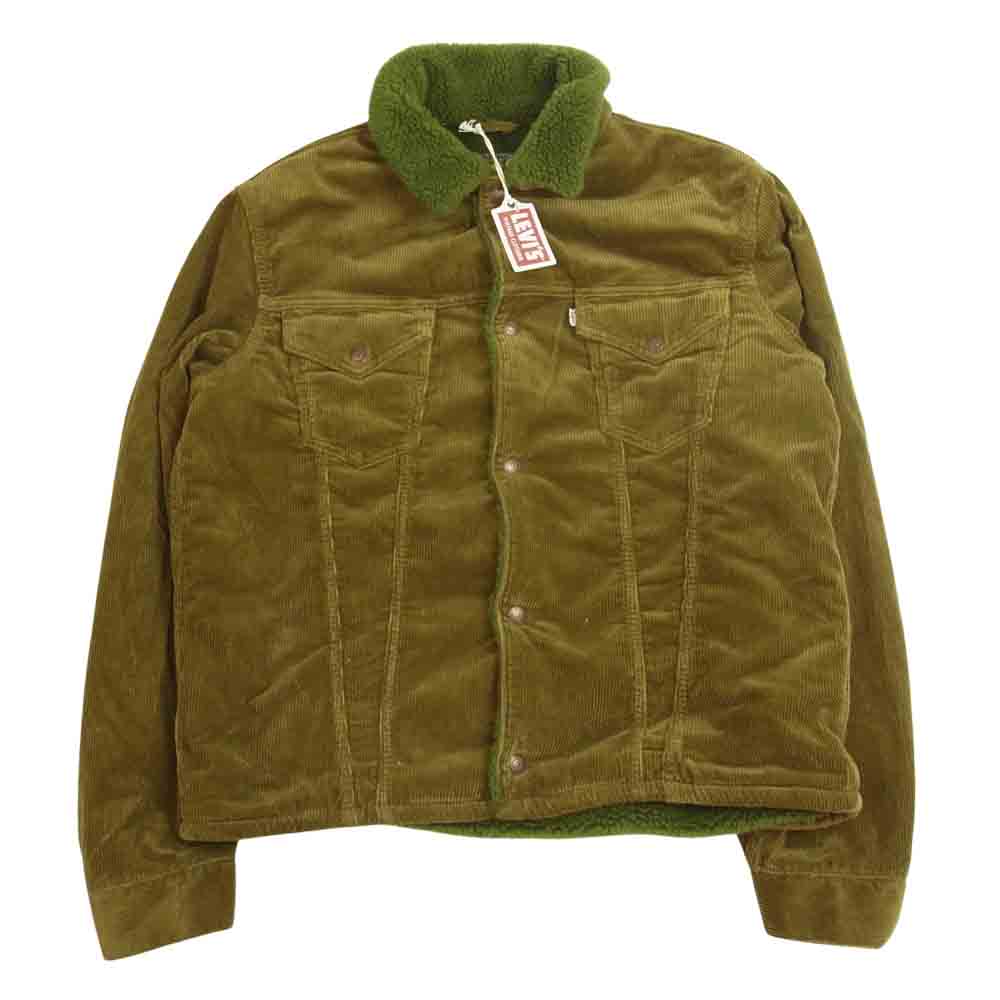 Levi's リーバイス A03520000 VINTAGE CLOTHING LVC ヴィンテージ クロージング 3rd コーデュロイ ボア トラッカー ジャケット カーキ系 L【極上美品】【中古】