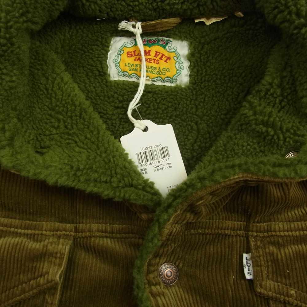Levi's リーバイス A03520000 VINTAGE CLOTHING LVC ヴィンテージ クロージング 3rd コーデュロイ ボア トラッカー ジャケット カーキ系 L【極上美品】【中古】