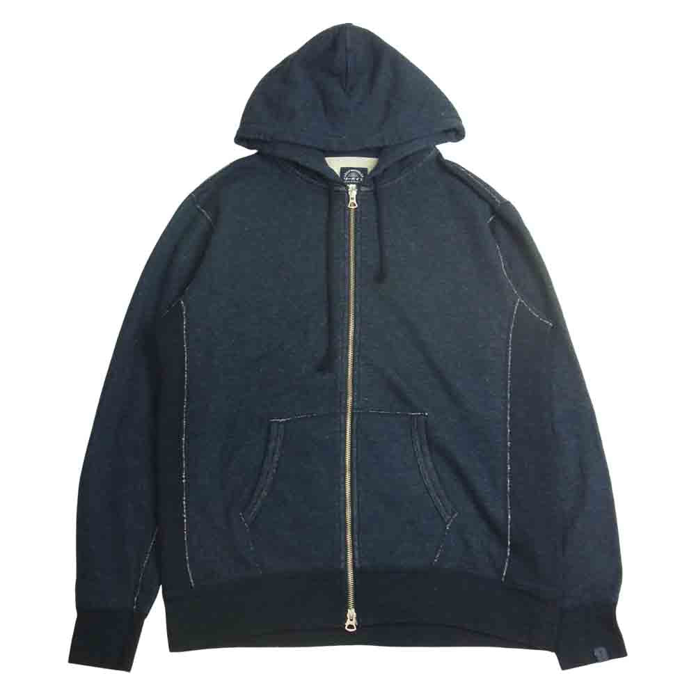 LOOPWHEELER ループウィラー LEVI'S made&crafted リーバイス メイドアンドクラフテッド インディゴ パーカー インディゴブルー系 L【極上美品】【中古】
