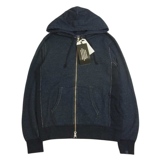 LOOPWHEELER ループウィラー LEVI'S made&crafted リーバイス メイドアンドクラフテッド インディゴ パーカー インディゴブルー系 S【極上美品】【中古】