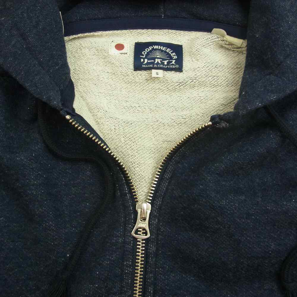 LOOPWHEELER ループウィラー LEVI'S made&crafted リーバイス メイドアンドクラフテッド インディゴ パーカー インディゴブルー系 S【極上美品】【中古】