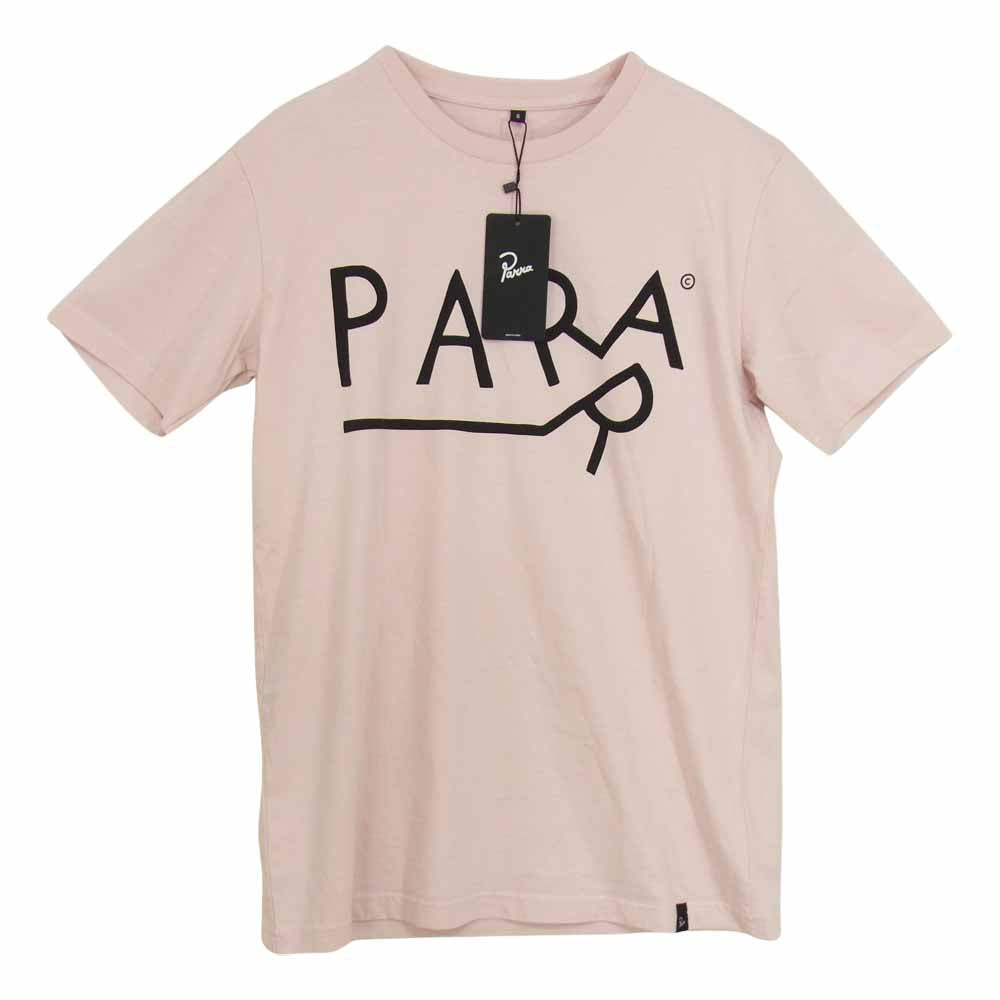 バイパラ DRAGGING ドラッキング ロゴ プリント 半袖 Tシャツ ピンク系 S【中古】