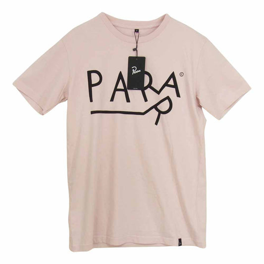 バイパラ DRAGGING ドラッキング ロゴ プリント 半袖 Tシャツ ピンク系 S【中古】