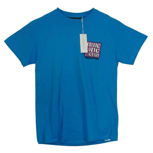 ナインワンセブン OLD DEAL T-SHIRT ロゴ プリント 半袖 Tシャツ  ブルー系 M【新古品】【未使用】【中古】