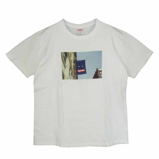 Supreme シュプリーム 19AW BANNER TEE バナー プリント Tシャツ ホワイト系 M【中古】