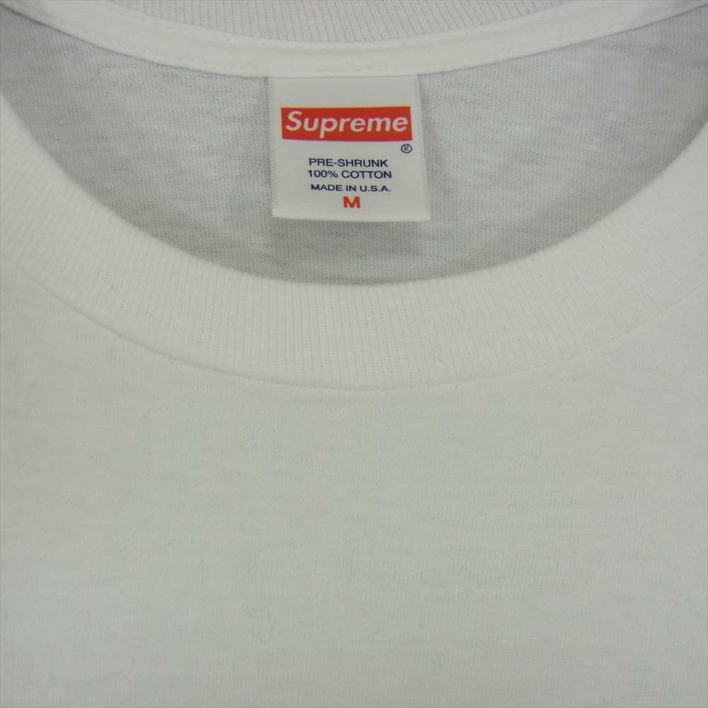 Supreme シュプリーム 19AW BANNER TEE バナー プリント Tシャツ ホワイト系 M【中古】