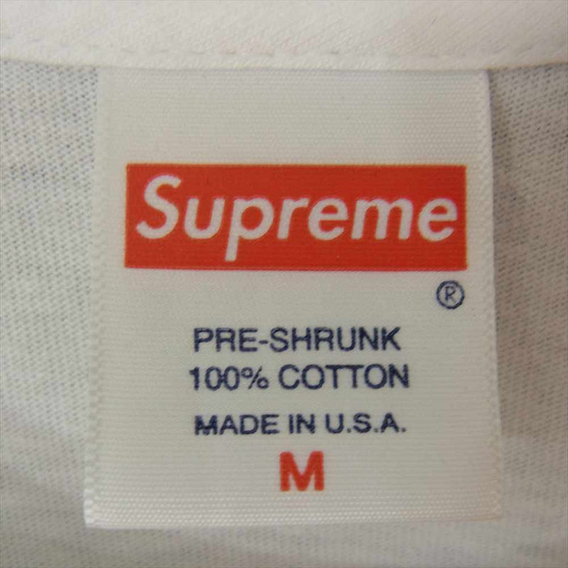 Supreme シュプリーム 19AW BANNER TEE バナー プリント Tシャツ ホワイト系 M【中古】