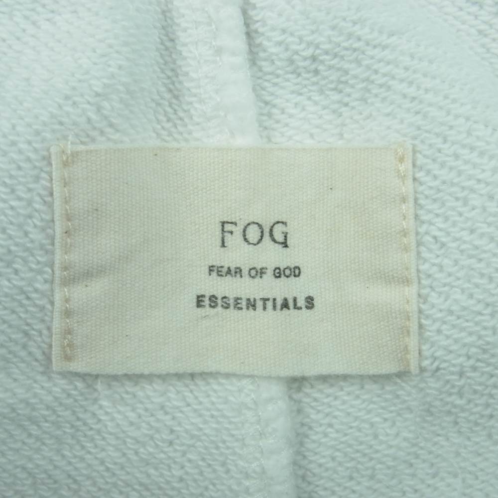 FEAR OF GOD フィアオブゴッド ESSENTIALS エッセンシャルズ Drawstring Shorts White ドローストリング ハーフ ショート パンツ ホワイト系 ブラック系 M【中古】