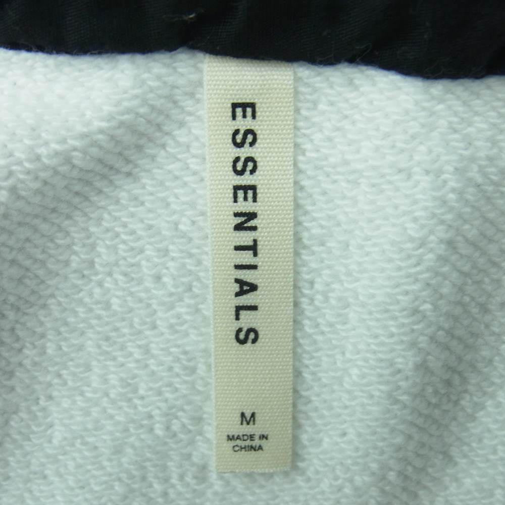 FEAR OF GOD フィアオブゴッド ESSENTIALS エッセンシャルズ Drawstring Shorts White ドローストリング ハーフ ショート パンツ ホワイト系 ブラック系 M【中古】