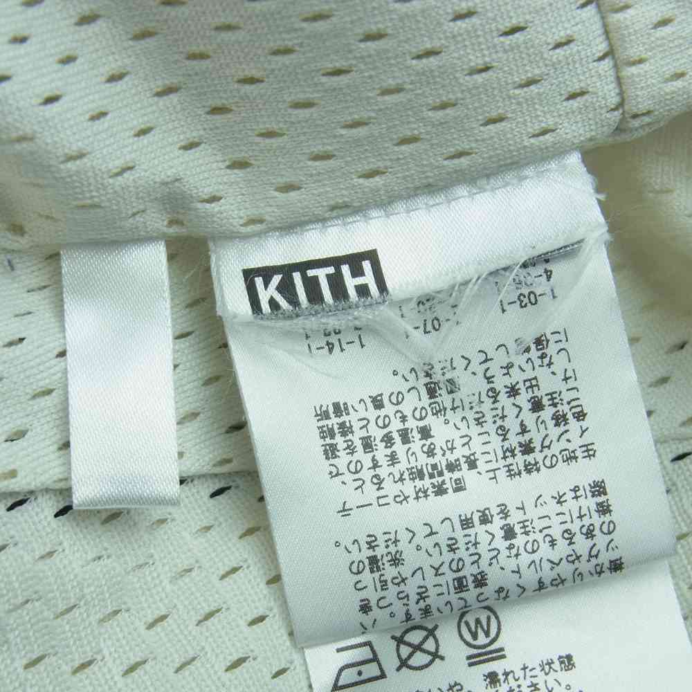 キス 国内正規品 MONDAY PROGRAM ロゴパッチ メッシュ ショーツ ハーフ ショート パンツ オフホワイト系 マルチカラー系 M【中古】