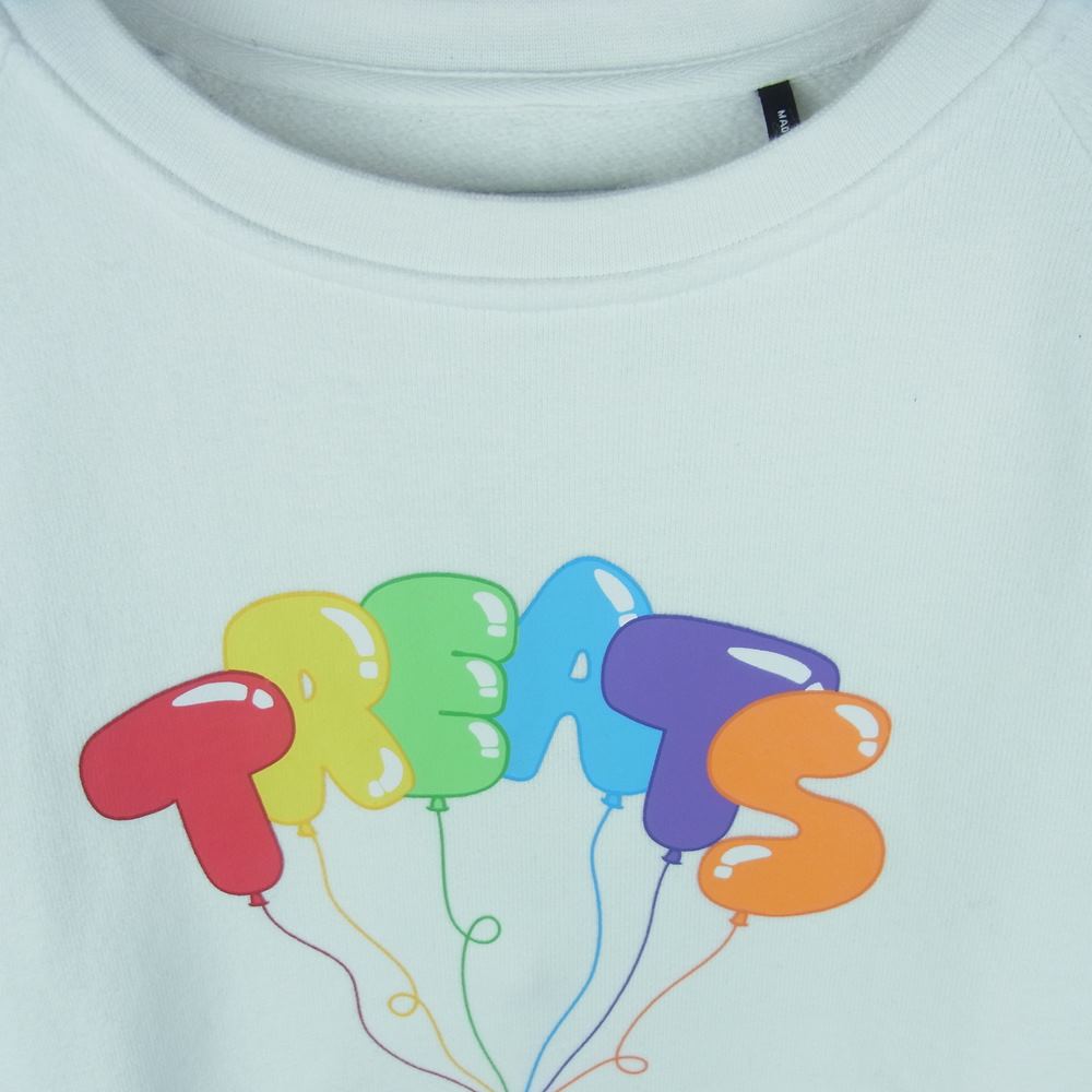 キス Treats Float Crewneck フロート クルーネック スウェット コットン 中国製 ホワイト系 M【中古】