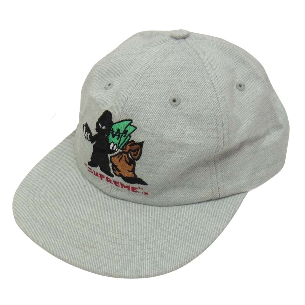 Supreme シュプリーム 19AW Shadow 6-Panel 刺繍 シャドウ 6パネル キャップ グレー グレー系【中古】