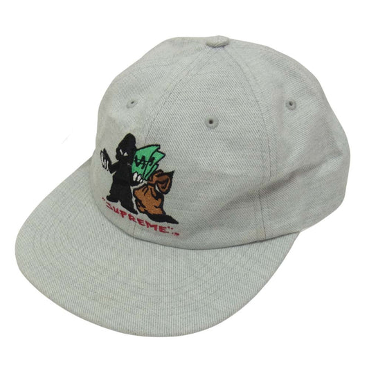 Supreme シュプリーム 19AW Shadow 6-Panel 刺繍 シャドウ 6パネル キャップ グレー グレー系【中古】