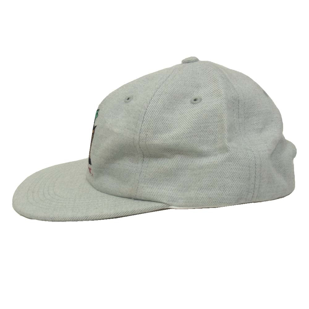 Supreme シュプリーム 19AW Shadow 6-Panel 刺繍 シャドウ 6パネル キャップ グレー グレー系【中古】