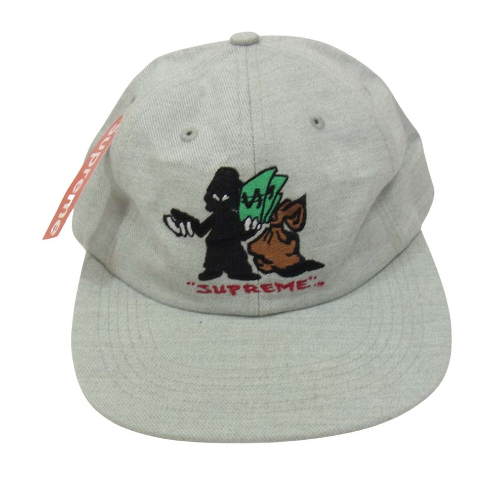 Supreme シュプリーム 19AW Shadow 6-Panel 刺繍 シャドウ 6パネル キャップ グレー グレー系【中古】