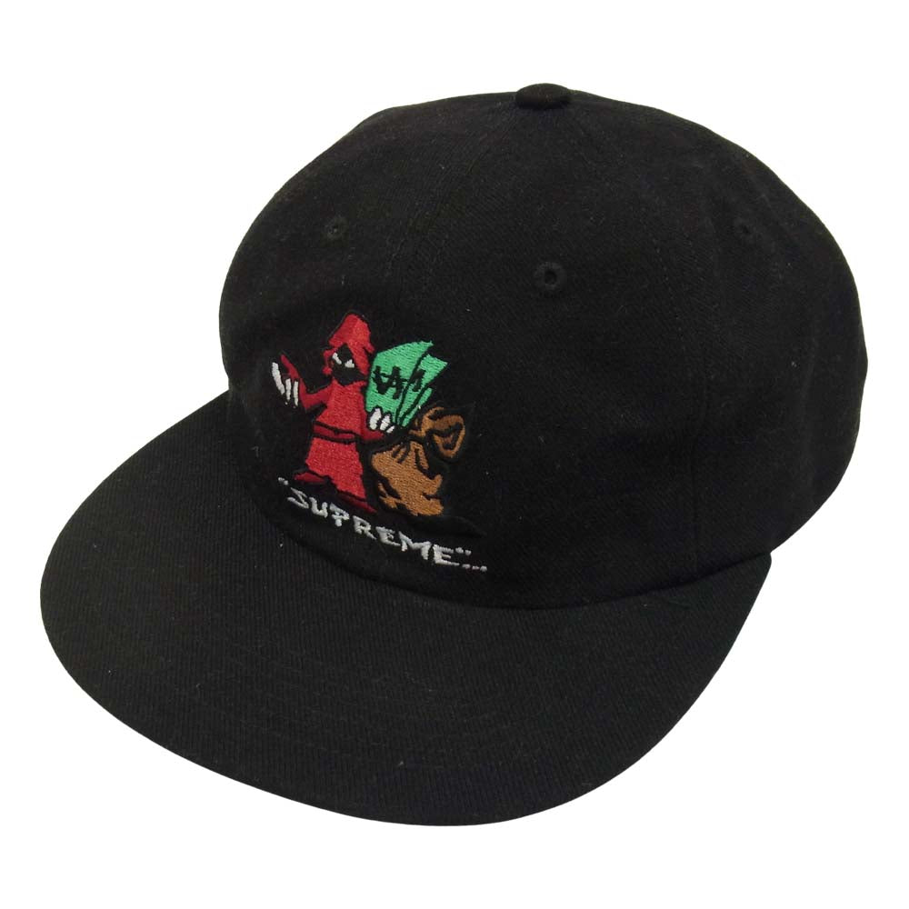 Supreme シュプリーム 19AW Shadow 6-Panel 刺繍 シャドウ 6パネル キャップ ブラック ブラック系【中古】