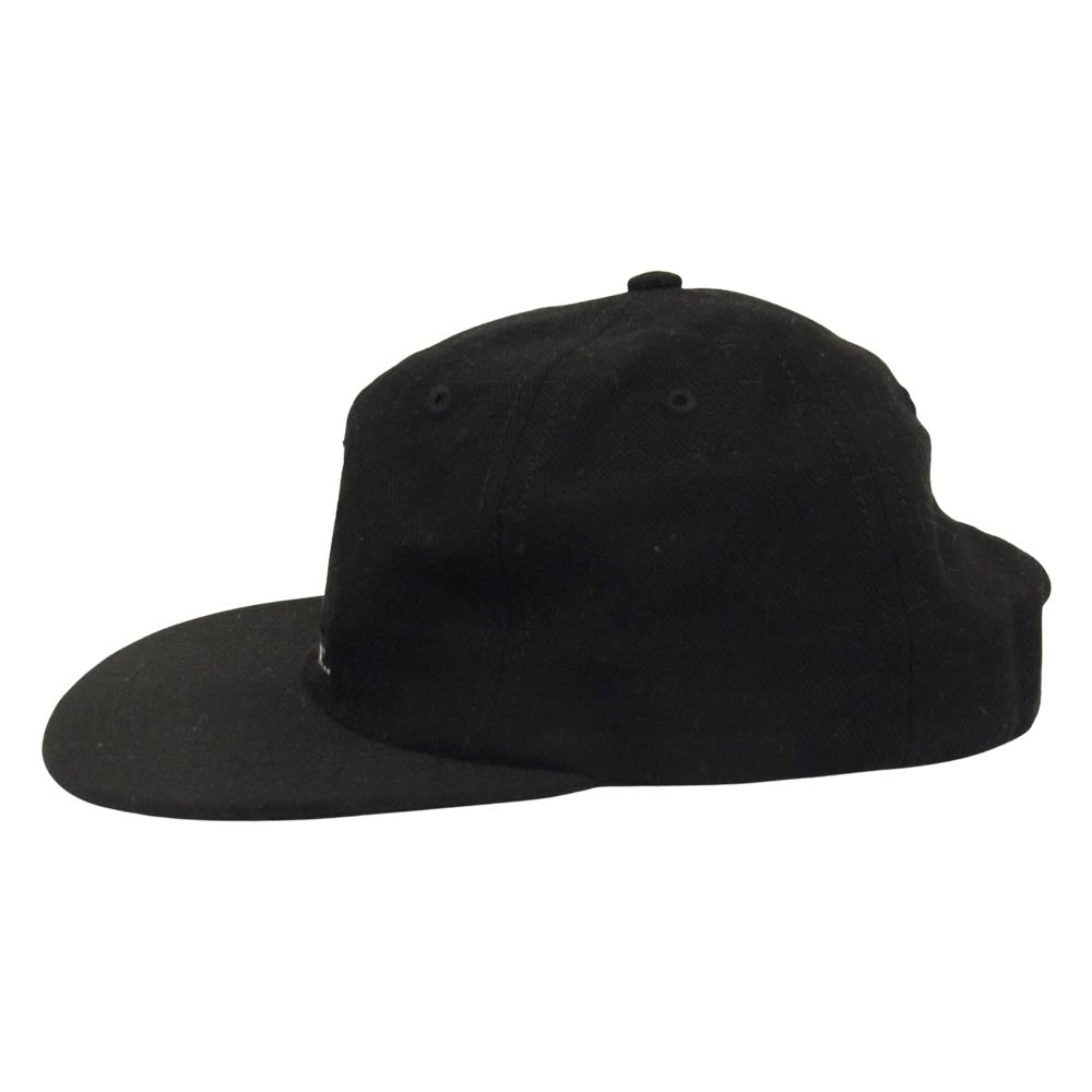 Supreme シュプリーム 19AW Shadow 6-Panel 刺繍 シャドウ 6パネル キャップ ブラック ブラック系【中古】