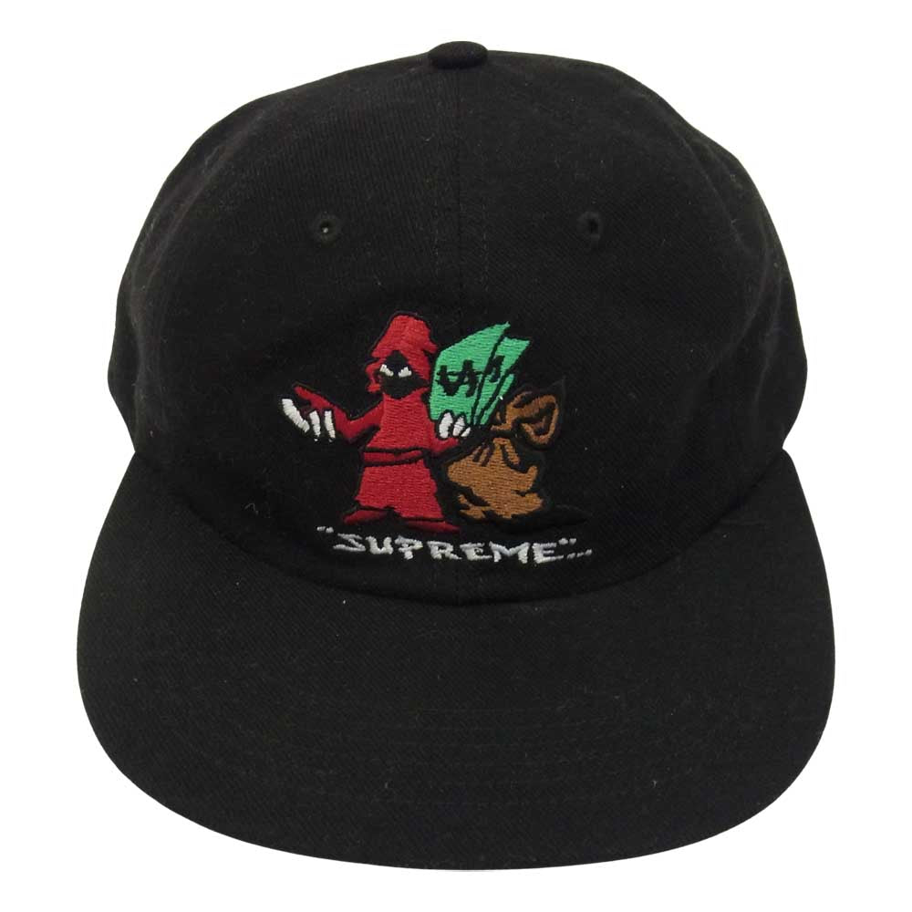 Supreme シュプリーム 19AW Shadow 6-Panel 刺繍 シャドウ 6パネル キャップ ブラック ブラック系【中古】