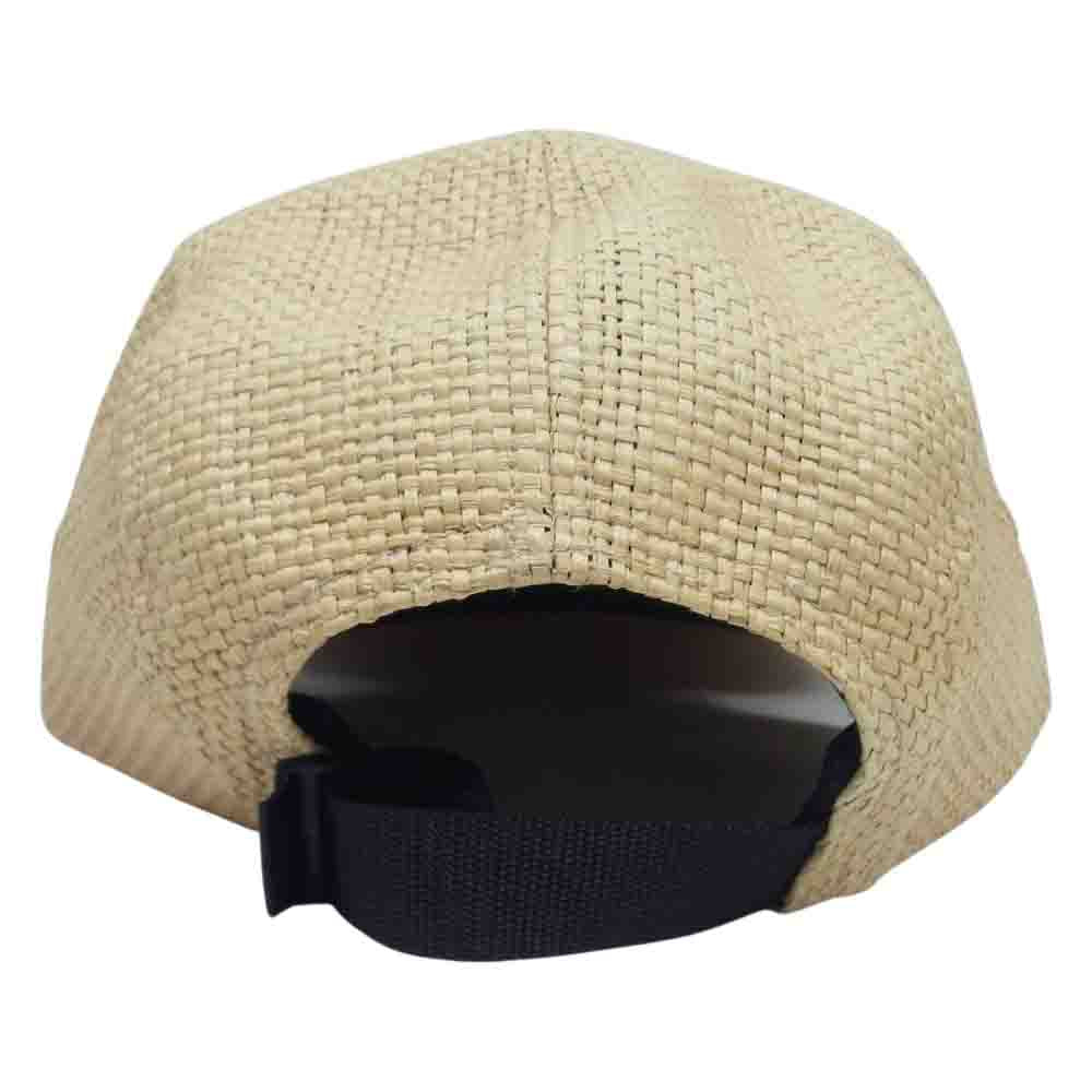 Supreme シュプリーム 20SS Raffia Camp Cap ラフィア 麦わら ボックスロゴ キャンプ キャップ ライトブラウン系【中古】