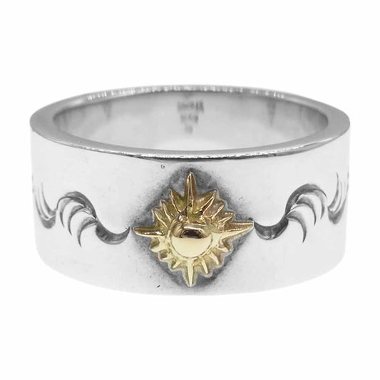 ARIZONA FREEDOM アリゾナフリーダム K18 太陽神 唐草 リング シルバー系 28号【中古】