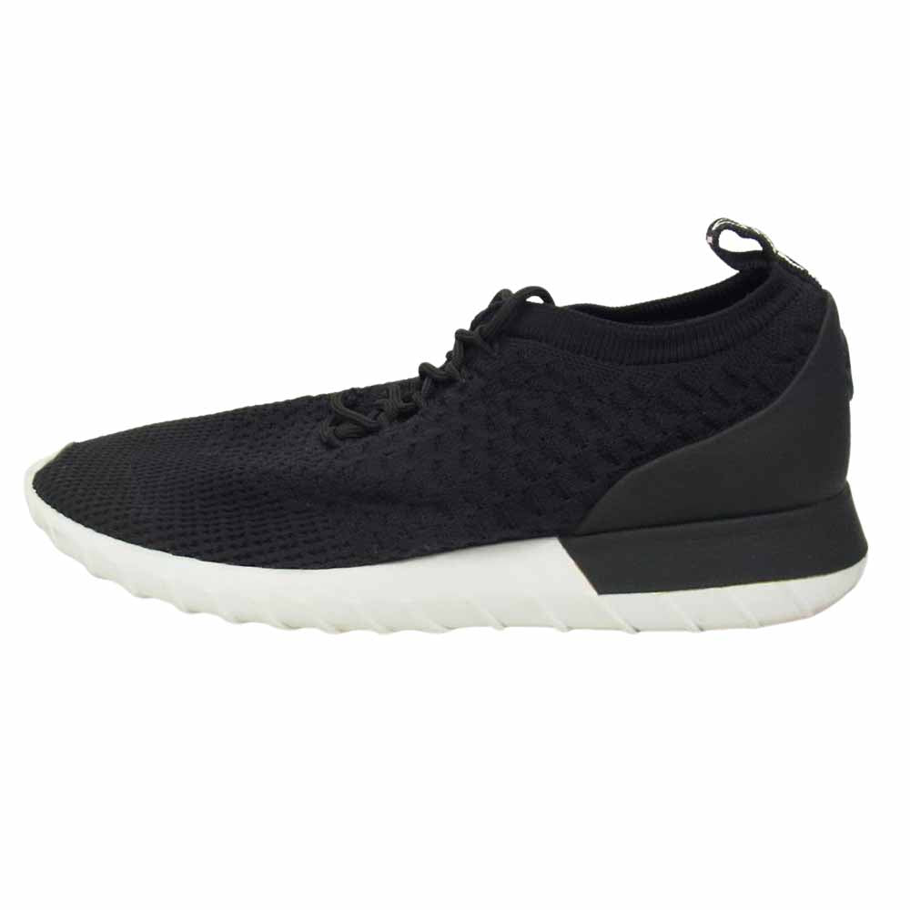 MONCLER モンクレール EMILIEN KNIT ロゴ ローカット スニーカー ブラック系 41【中古】