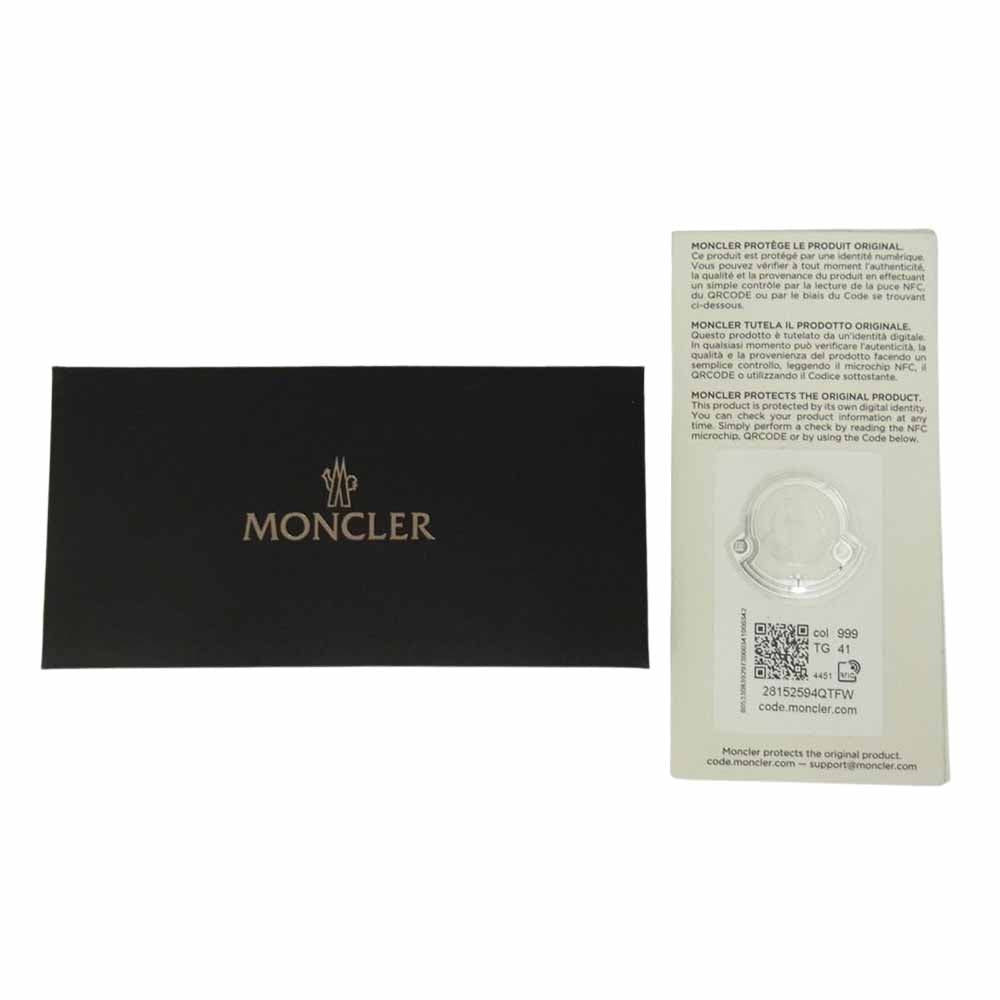 MONCLER モンクレール EMILIEN KNIT ロゴ ローカット スニーカー ブラック系 41【中古】