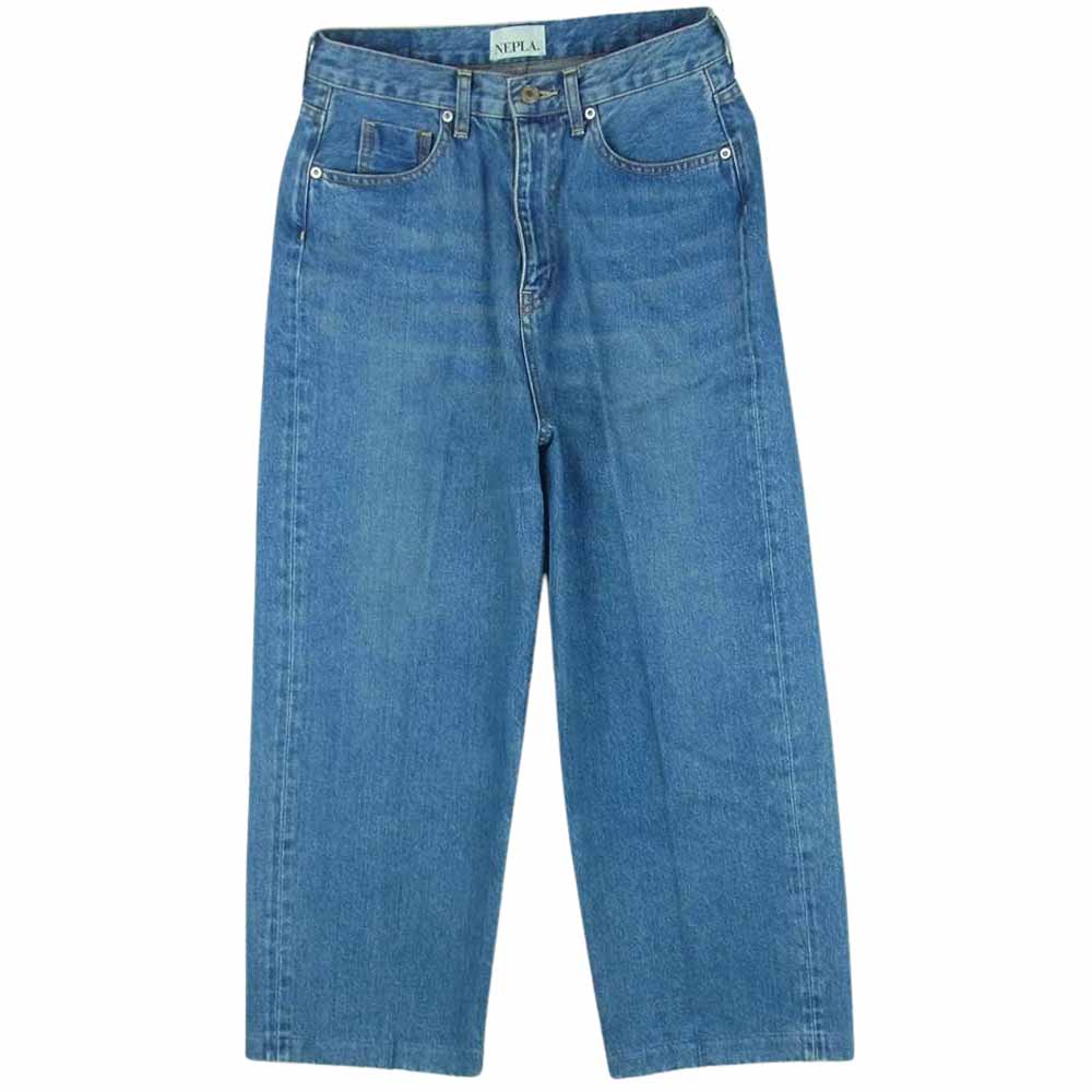 ネプラ WIDE BOTANICAL JEANS ワイド ボタニカル ジーンズ 本藍染め デニム パンツ インディゴブルー系 24【美品】【中古】
