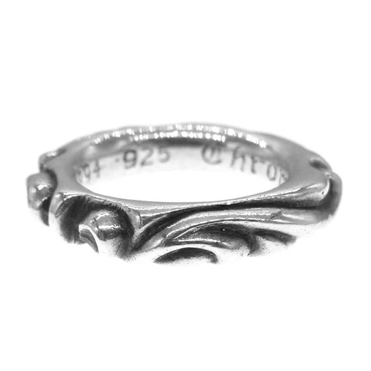 CHROME HEARTS クロムハーツ（原本無） SCRL BAND スクロール バンド リング シルバー系【中古】