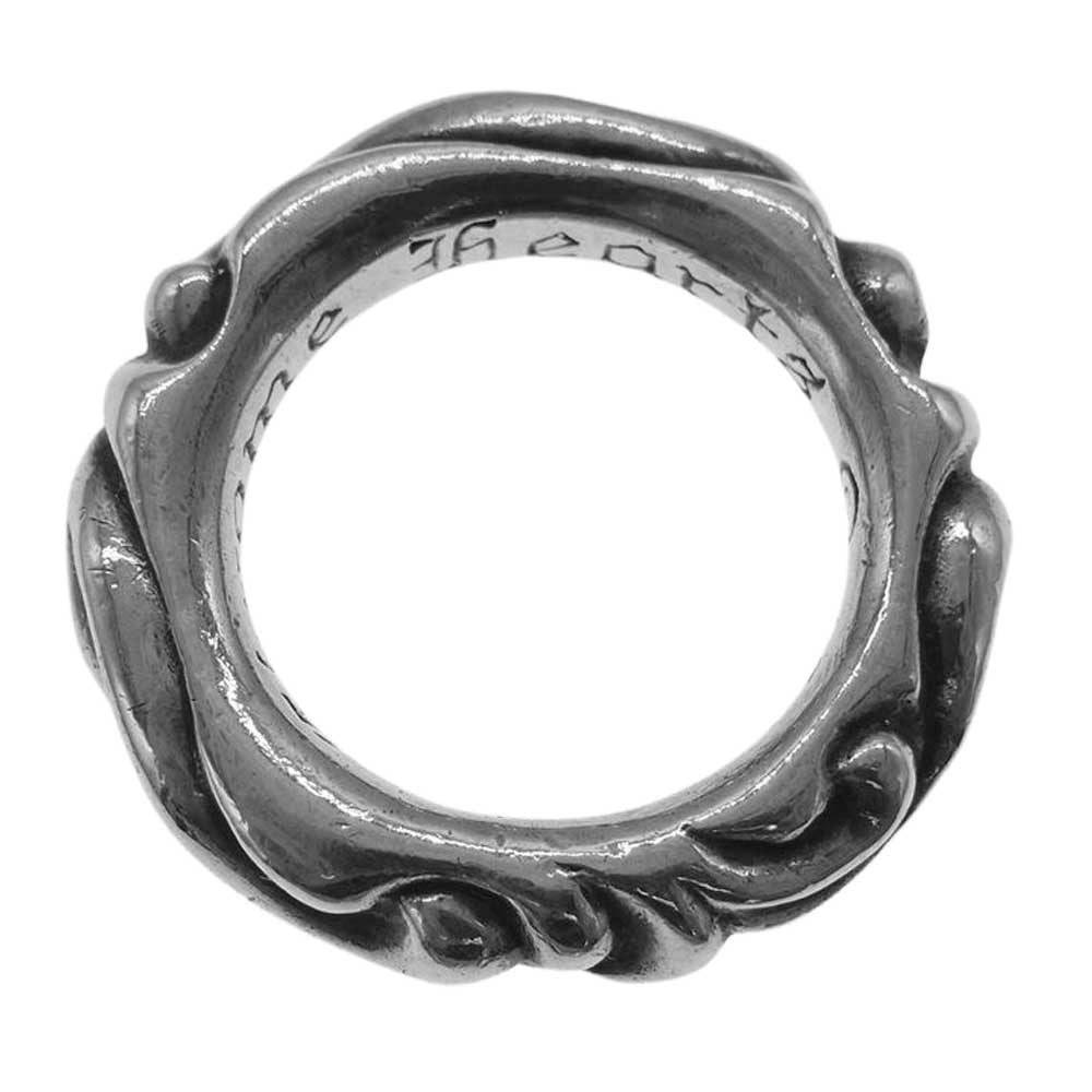 CHROME HEARTS クロムハーツ（原本無） SCRL BAND スクロール バンド リング シルバー系【中古】