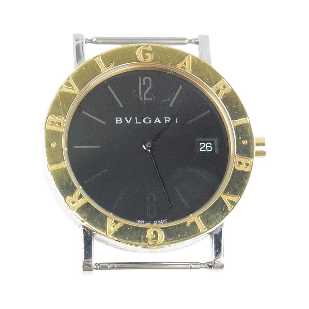 BVLGARI ブルガリ BB33SGL ブルガリブルガリ クォーツ デイト リストウォッチ 社外ベルト シルバー系 ゴールド系【中古】