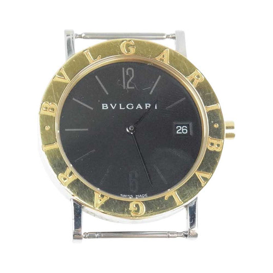 BVLGARI ブルガリ BB33SGL ブルガリブルガリ クォーツ デイト リストウォッチ 社外ベルト シルバー系 ゴールド系【中古】