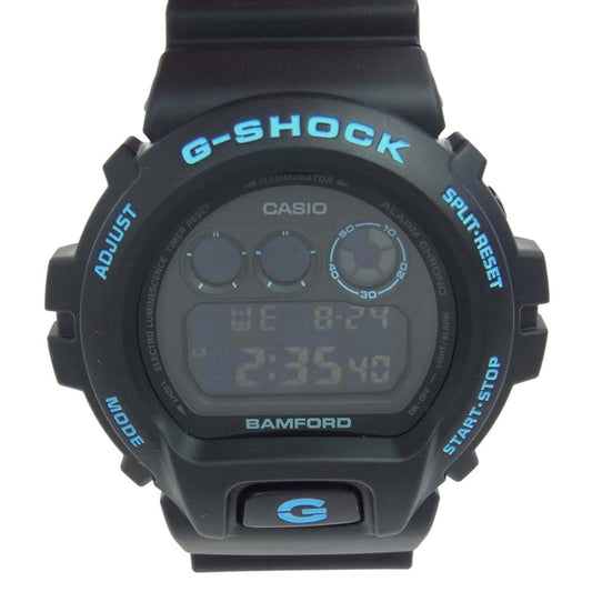G-SHOCK ジーショック BAMFORD バンフォード DW-6900BWD-1ER ブラック系 ライトブルー系【新古品】【未使用】【中古】