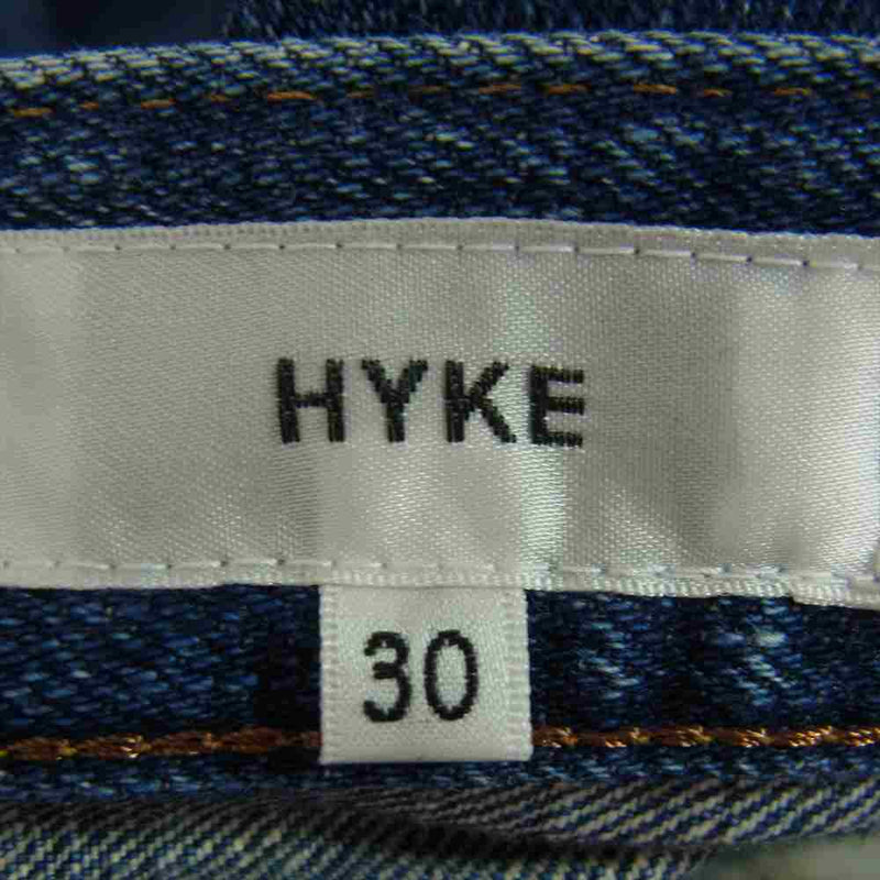 HYKE ハイク CLASSIC STRAIGHT クラシックストレート デニムパンツ インディゴブルー系 30【中古】