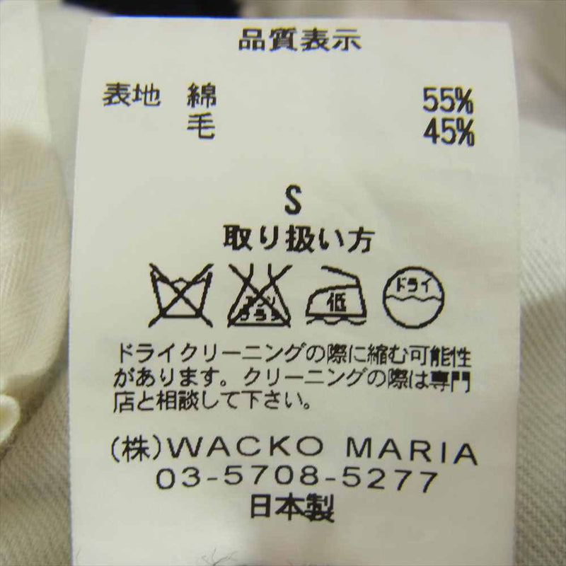WACKO MARIA ワコマリア タック スラックス トラウザー パンツ ブラック系 S【中古】